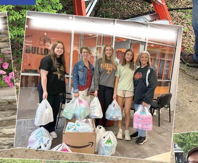 HELPING OUT — Indy Women United delivered Bags of Love to Independence High School and Independence Middle School.