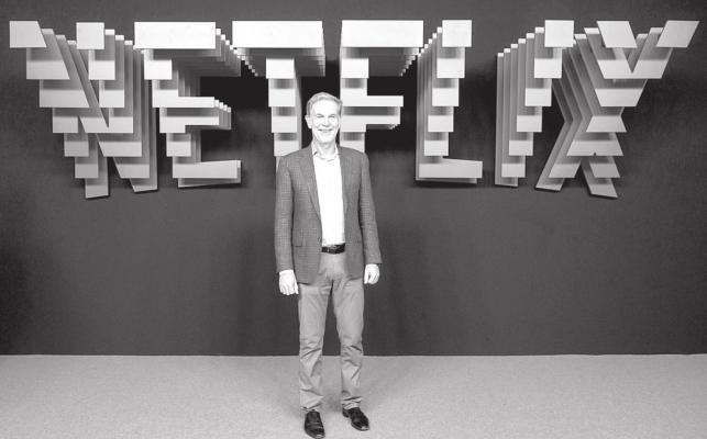 CEO Of Netflix, Reed Hastings, attends the red carpet during the Netflix presentation party at the Invernadero del Palacio de Cristal de la Arganzuela on April 4, 2019 in Madrid, Spain. (Juan Naharro Gimenez/Getty Images/TNS)