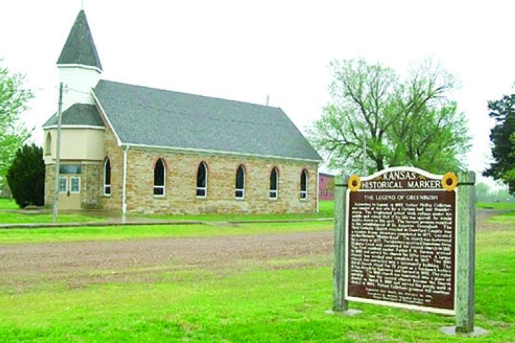 The 1881 St. Aloysius Church and Historical Marker recounting the Legend of Greenbush. Historical Marker Database | Courtesy Photo