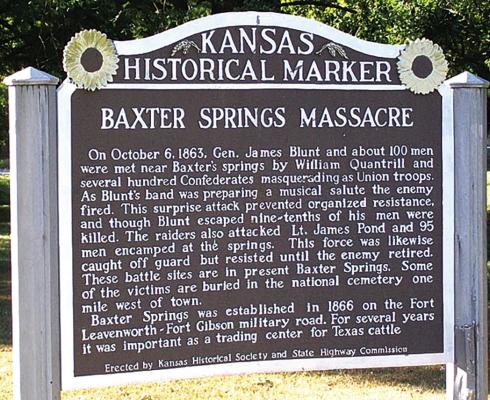 Baxter Springs Massacre. Historical Marker Database | Courtesy Photo