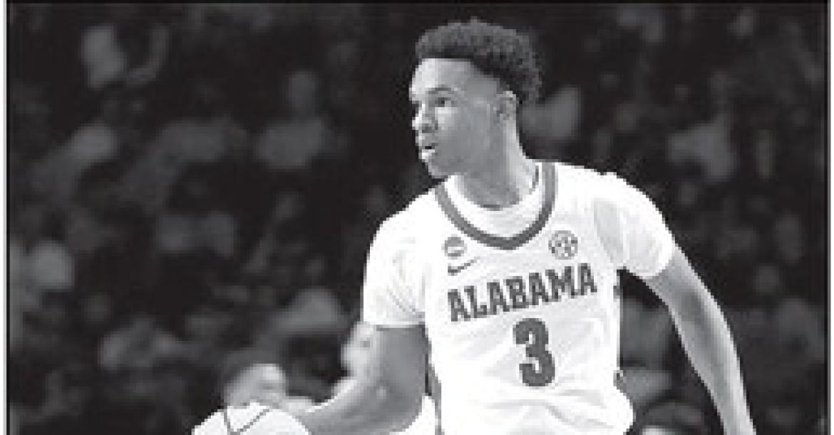 Alabama Crimson Tide guard Rylan Griffen (3) during round two of the NCAA Tournament at Legacy Arena in Birmingham, AL Saturday, March 18,2023. Marvin Gentry | AL.com | TNS